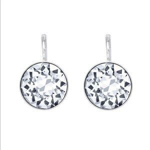 Sparkling drop Swarovski crystal earrings